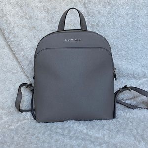 Michael Kors Leather Backpack- Grey
